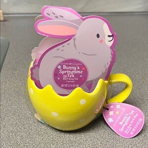 Easter time! Yellow Polka Dot Mug with Earl Grey Tea. New!